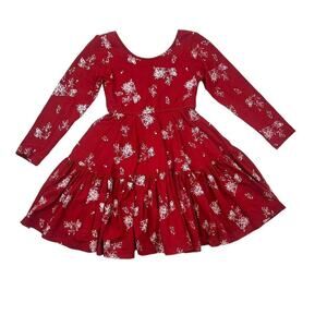 Omi Jo Wild Rose Floral Ruffled Empire Dress